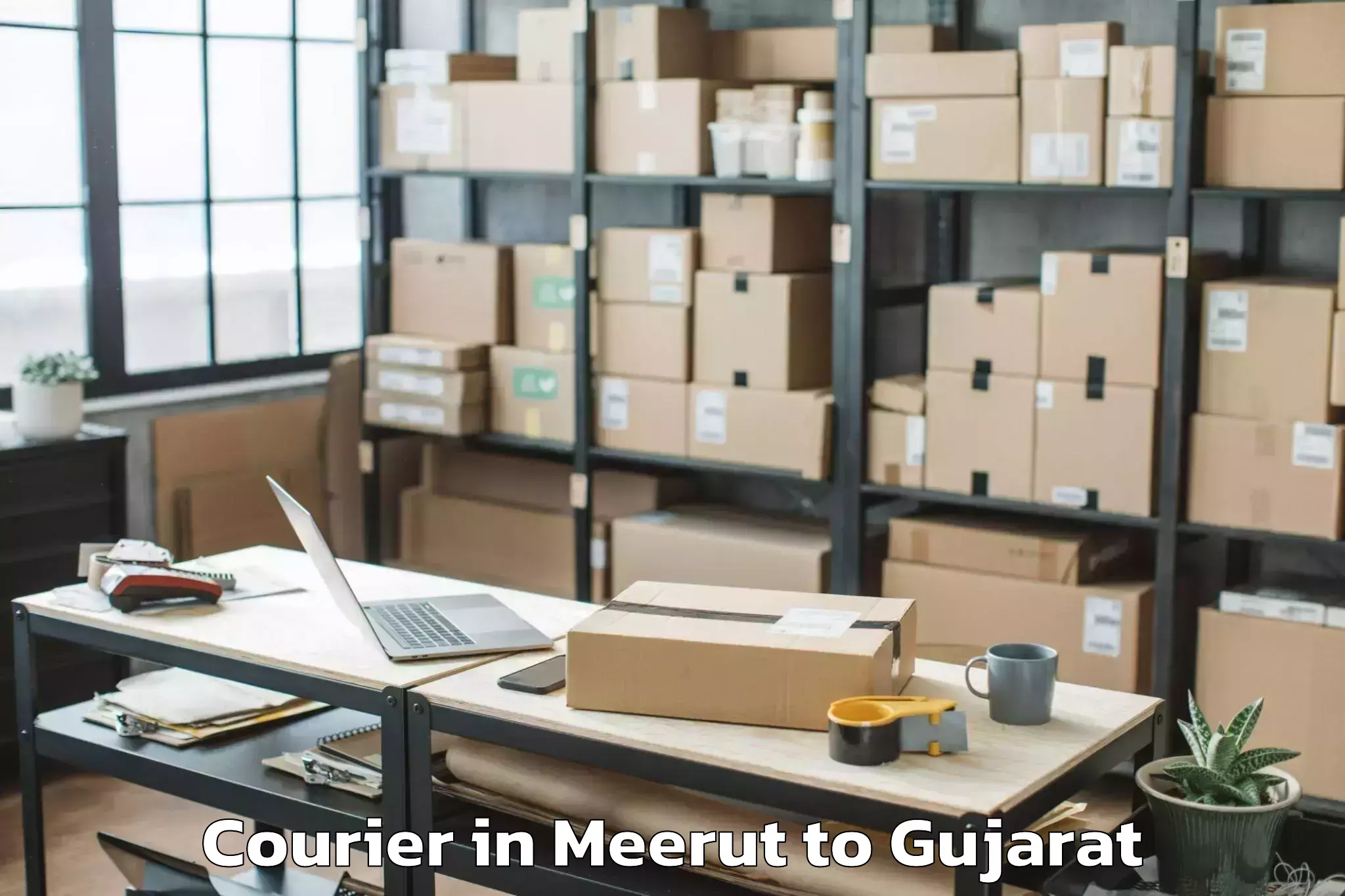 Book Your Meerut to Savarkundla Courier Today